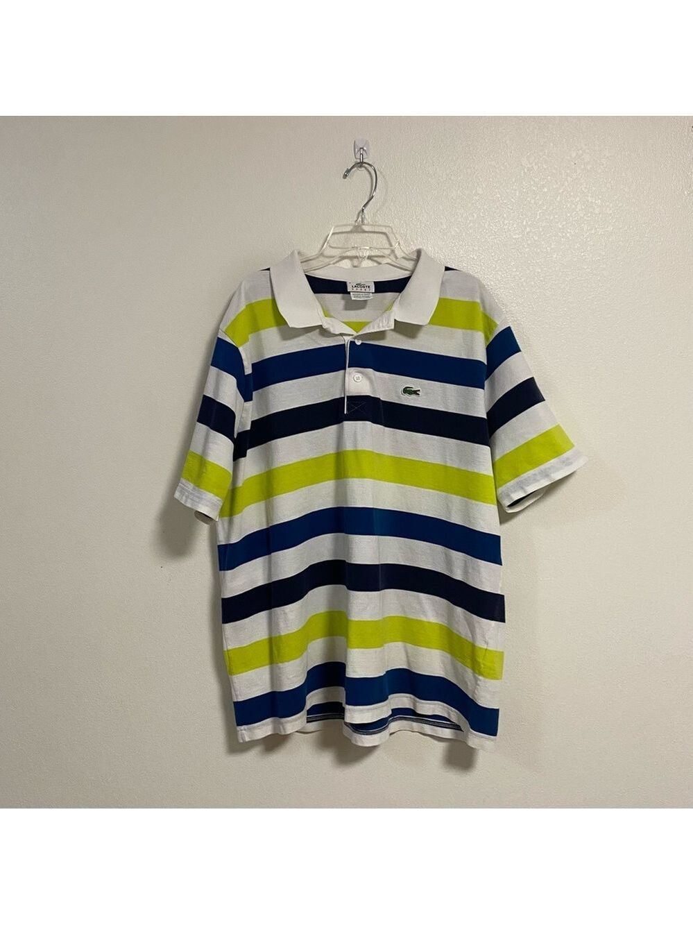 Lacoste Shirt Men’s 8/2XL Striped Polo Shirt Lacoste Sport Light stains
